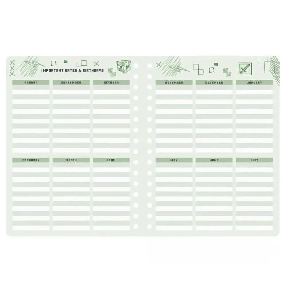 Insight Editions, Minecraft Mobs 2025- 2026 Academic Planner